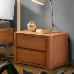 Design Himmelbett in Eiche Natur & Weiß - Risa