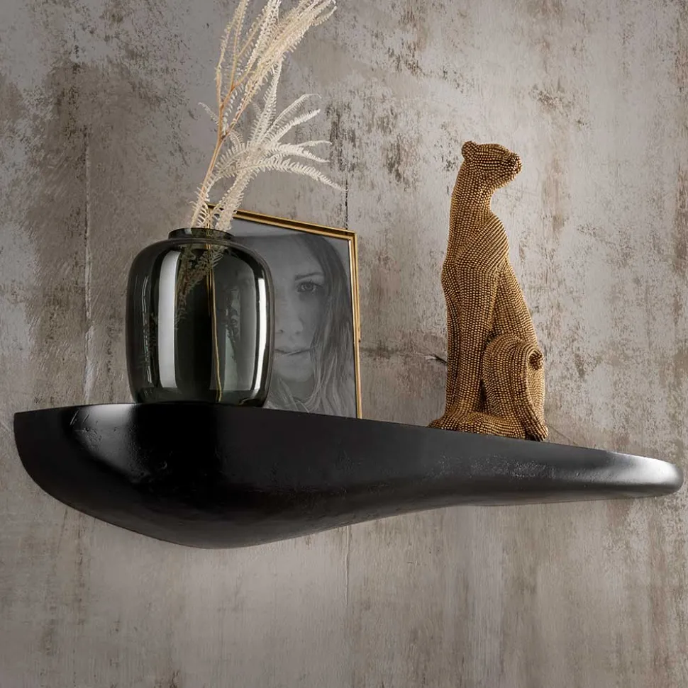 Design Hängeboard aus Alu in Mattschwarz - Rissino