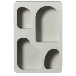 Design Hängeregal in Hellgrau - Martinus