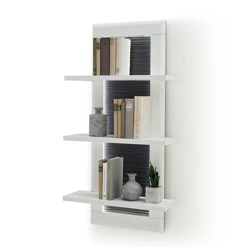 Design Hängeregal in Weiß & Anthrazit - Hazime