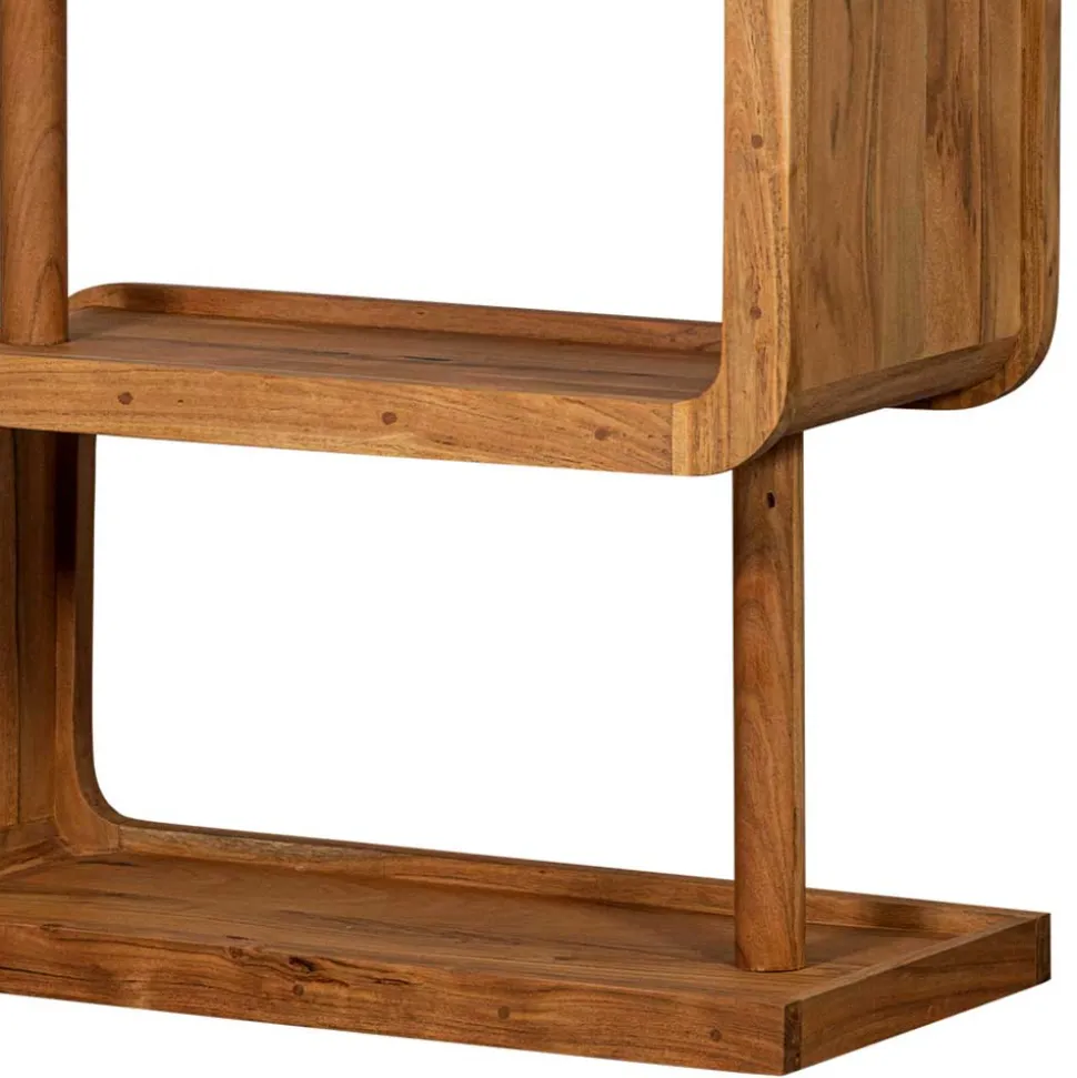 Design Holzregal aus Akazie Massivholz - Selrito
