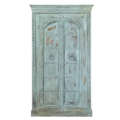 Design Holzschrank in Türkis - Francys