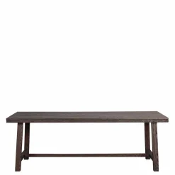 Design Holztisch aus Eiche dunkel lackiert und gebürstet - Vedraza