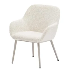 Design Kinderstühle in Weiß Boucle - Betty (2er Set)