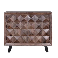 Design Kombi-Kommode aus massivem Rosenholz - Christoma