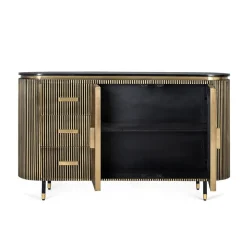 Design Kombi-Kommode mit Marmorplatte - Hayato