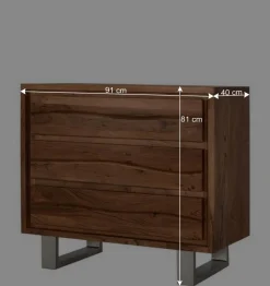 Design Kommode aus Akazienholz - Banjee