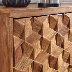Design Kommode aus Sheesham Massivholz - Coroco