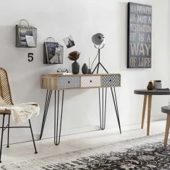 Design Konsolentisch Drondo im Retro Stil