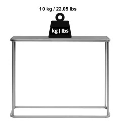 Design Konsolentisch mit schwarz getönter Glasplatte - Joosu