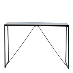 Design Konsolentisch mit Schwarzglas Platte - Burano