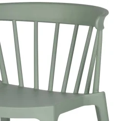 Design Kunststoff Stuhl in Hellgrün - Dave (2er Set)