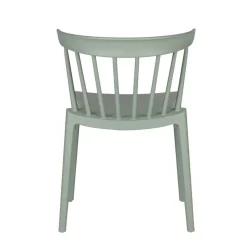 Design Kunststoff Stuhl in Hellgrün - Dave (2er Set)