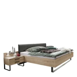 Design Loft Bett mit Nachttischen - Licruva (dreiteilig)