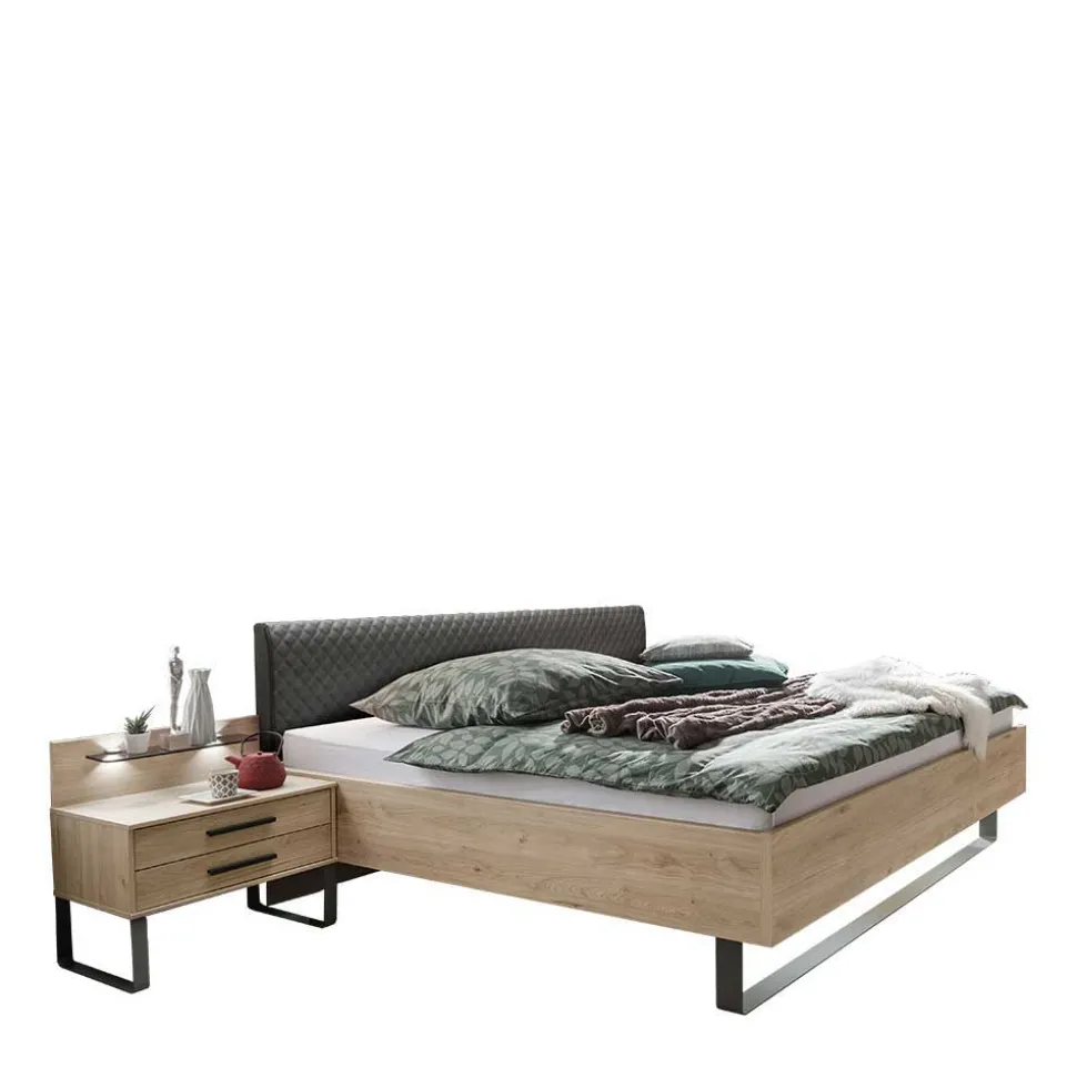 Design Loft Bett mit Nachttischen - Licruva (dreiteilig)