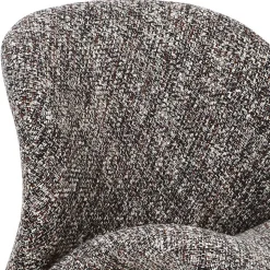 Design Loungesessel in Dunkelbraun meliert - Sacalobra