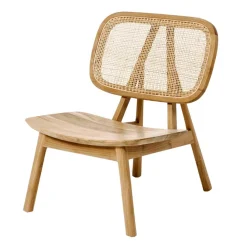 Design Loungestuhl aus Rattan & Teak - Plataya