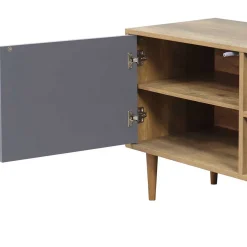 Design Lowboard für TV in Grau & Natur - Ascolano