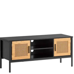 Design Lowboard in Schwarz und Natur - Around