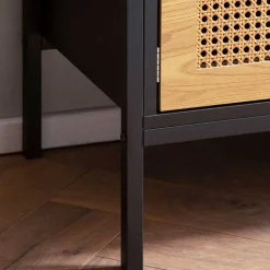 Design Lowboard in Schwarz und Natur - Around