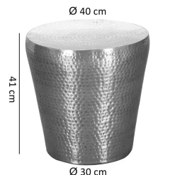 Design Metall Beistelltisch aus Aluminium - Vanimarias