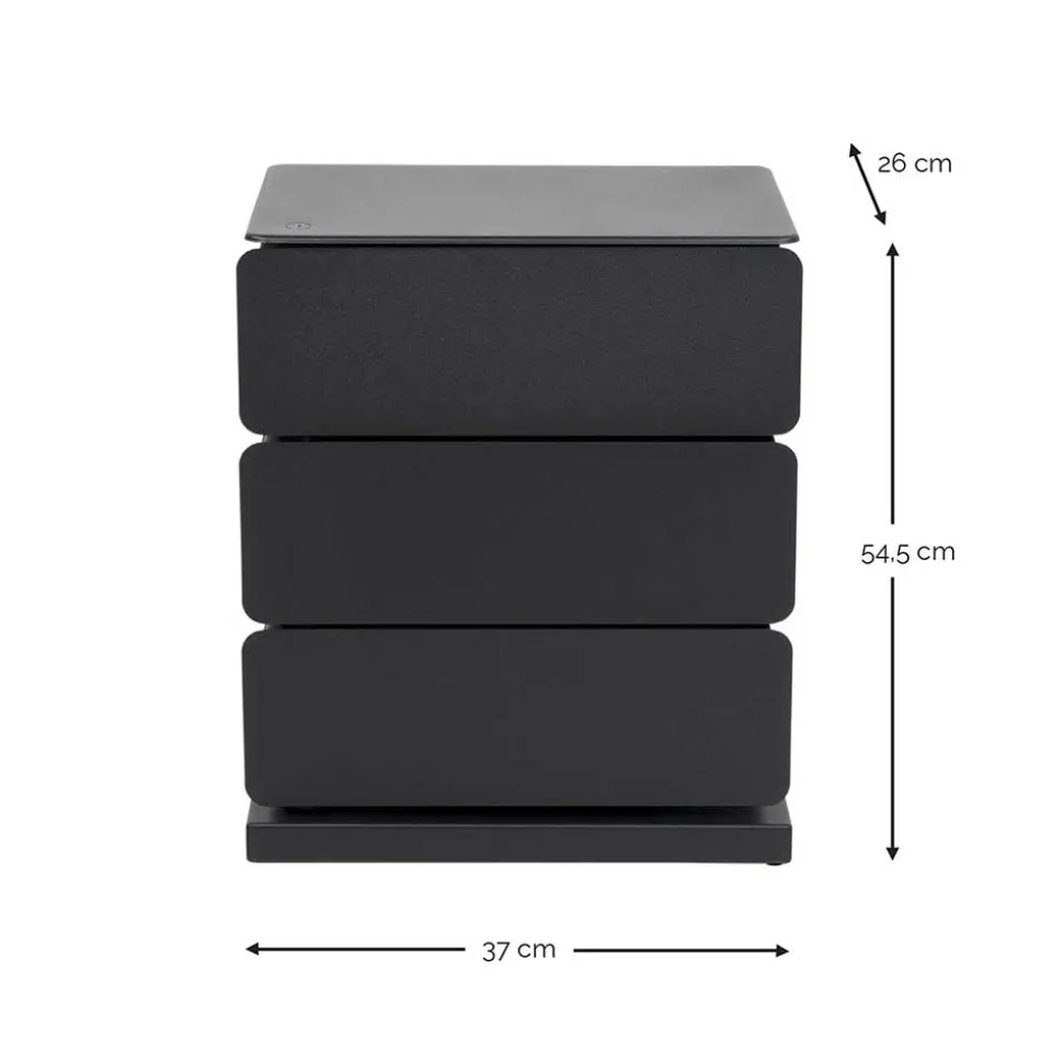 Design Metallkommode in Taupe - Dolomiti