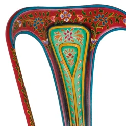 Design Metallstühle Bunt - floral gemustert - Numento (2er Set)