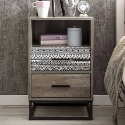 Design Nachtkommode mit 62 cm Höhe - Drondo