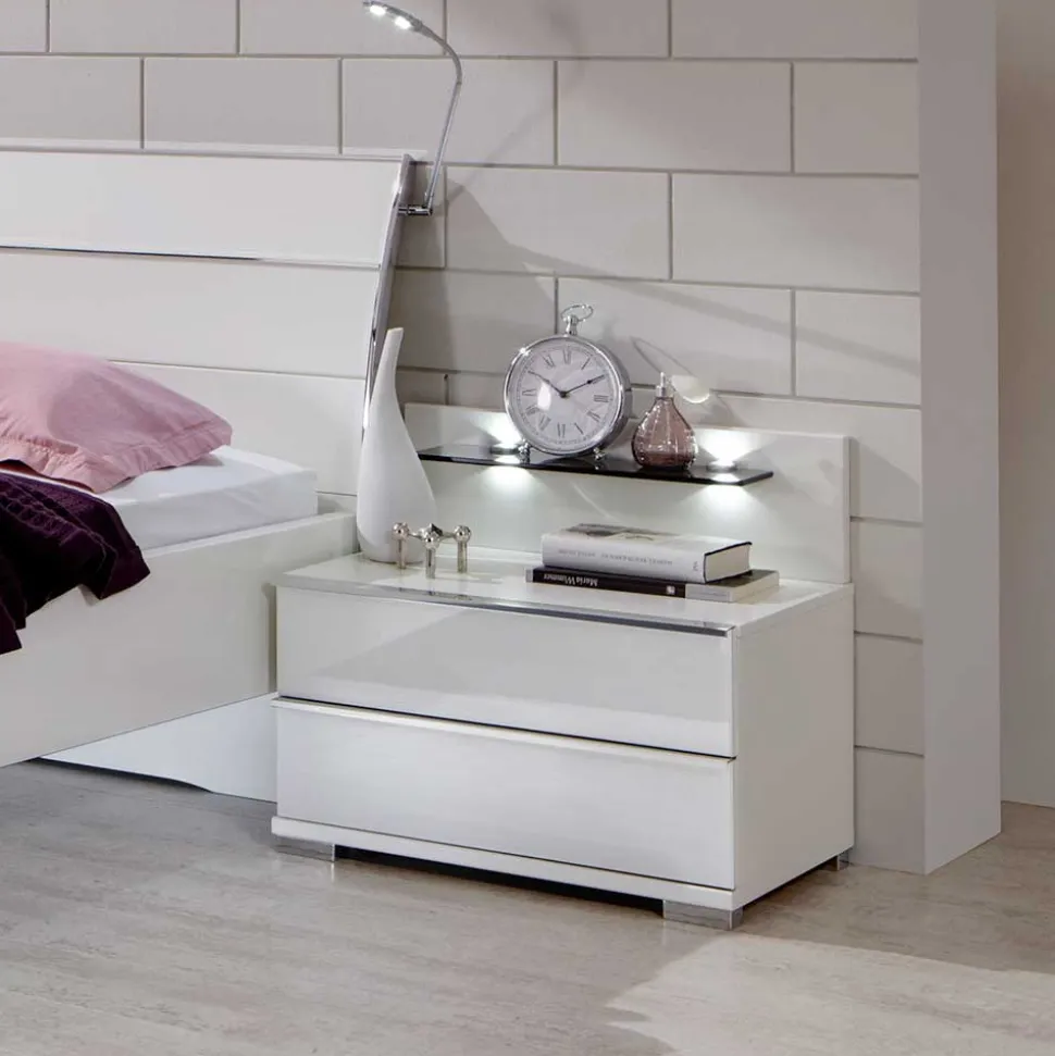 Design Nachtkonsole Donpiave in Weiß