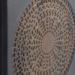 Design Nachtschrank mit Mandala Schnitzerei - Synessa