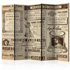 Design Nostalgie Paravent Vintage Werbung - Emjan