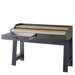 Design PC Tisch mit Rollcontainer - Joe (zweiteilig)