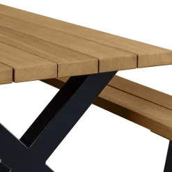Design Picknick-Tisch aus Abachi Holz Natur - Melinda