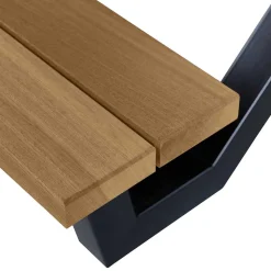 Design Picknick-Tisch aus Abachi Holz Natur - Melinda