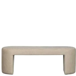 Design Polsterbank in Beige Chenille - Settings