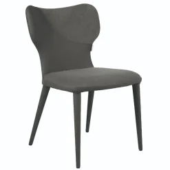 Design Polsterstühle im Material Mix - Navy (2er Set)