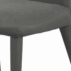 Design Polsterstühle im Material Mix - Navy (2er Set)