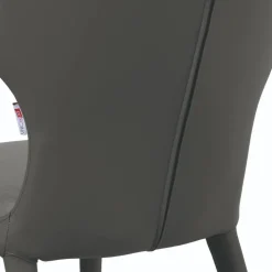 Design Polsterstühle im Material Mix - Navy (2er Set)