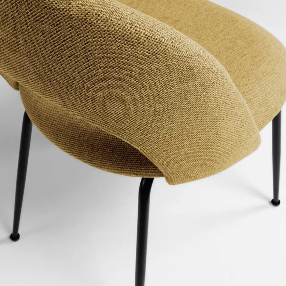 Design Polsterstühle in Gelb - Veneziana (4er Set)