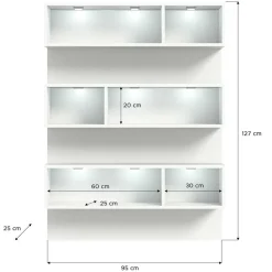 Design Regal für Schuhe mit LED - Dany