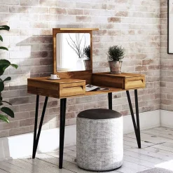 Design Schminktisch mit Spiegel klappbar - Mandirov