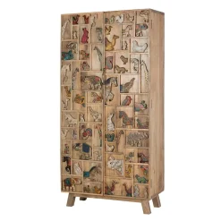 Design Schrank mit Tier Dekor - Widama