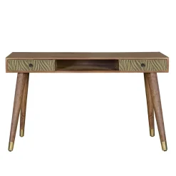 Design Schreibtisch aus Mangoholz und Metall - Filurina