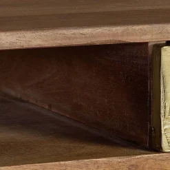 Design Schreibtisch aus Mangoholz und Metall - Filurina