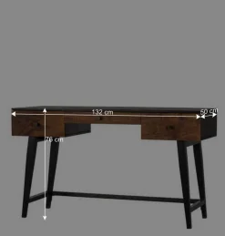 Design Schreibtisch aus Mangoholz und Palisander - Ondarroa