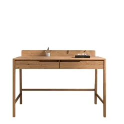 Design Schreibtisch aus Massivholz Wildeiche - Laida