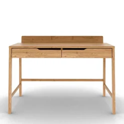 Design Schreibtisch aus Massivholz Wildeiche - Laida