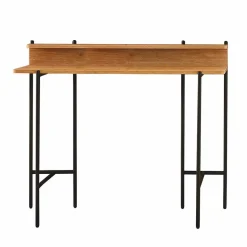 Design Schreibtisch in Akazie Optik & Schwarz - Charme