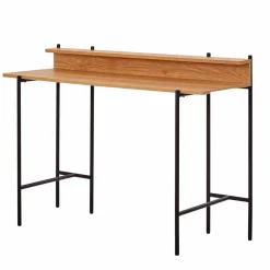 Design Schreibtisch in Akazie Optik & Schwarz - Charme