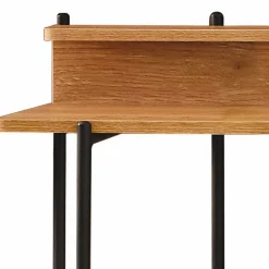 Design Schreibtisch in Akazie Optik & Schwarz - Charme